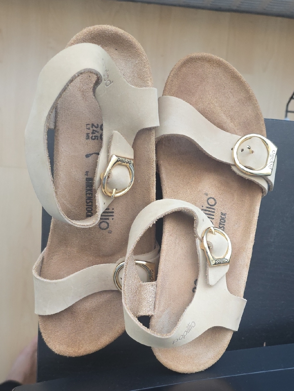 Birkenstock Tan Wedge Sandals - Picture 4 of 6